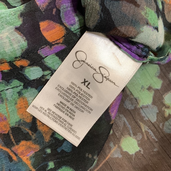 Jessica Simpson sheer floral top - XL - Picture 5 of 8